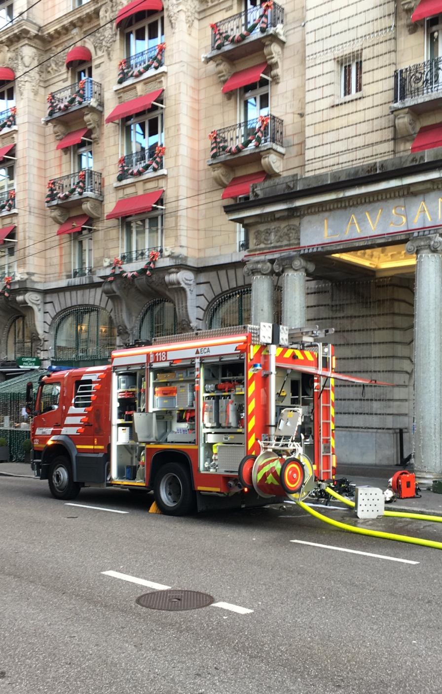 Le Lausanne Palace a été évacué